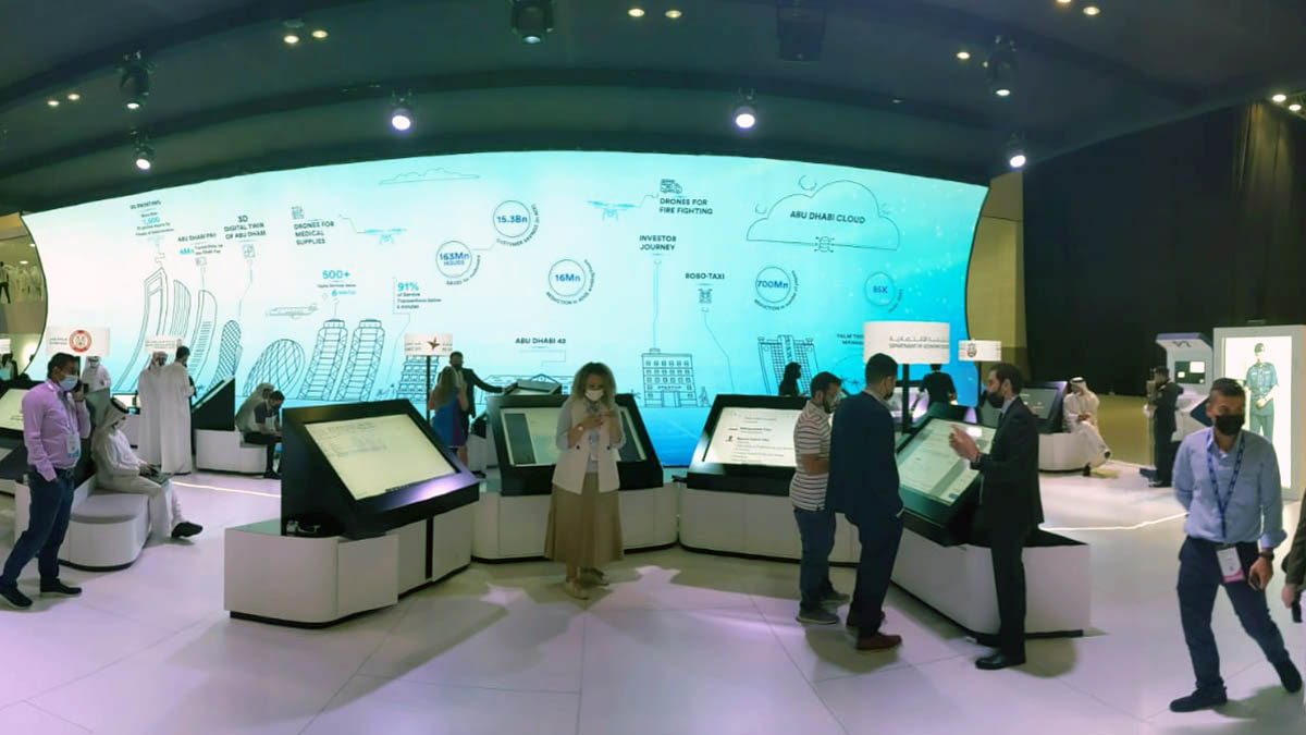 Abu Dhabi's smart city display Inside